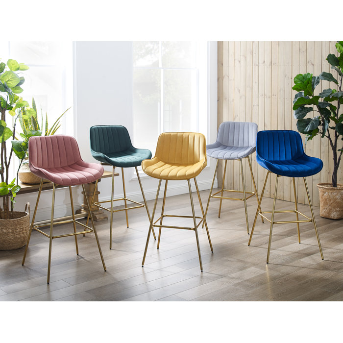 Everly Quinn Neuhaus Swivel 28.94'' Stool & Reviews Wayfair